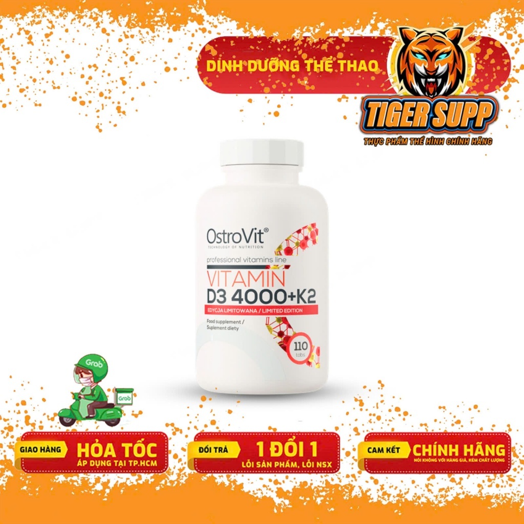 OSTROVIT VITAMIN D3 4000IU K2 100MCG - VIÊN UỐNG HỖ TRỢ SỨC KHỎE
