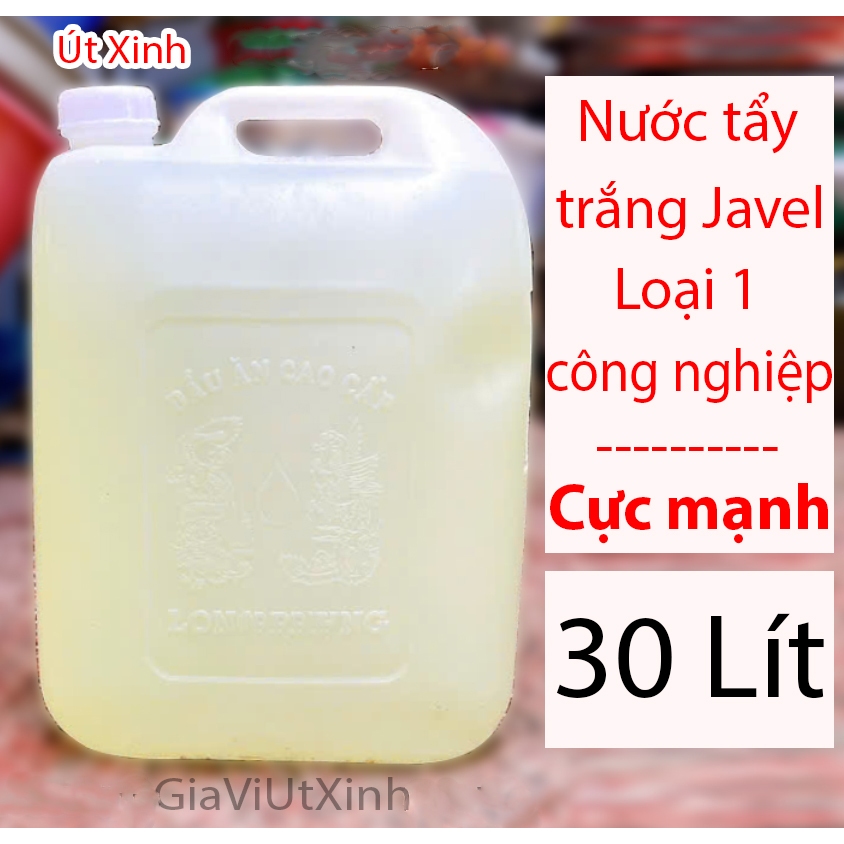 NƯỚC TẨY TRẮNG JAVEL CÔNG NGHIỆP 30 LÍT - LOẠI 1 CỰC MẠNH