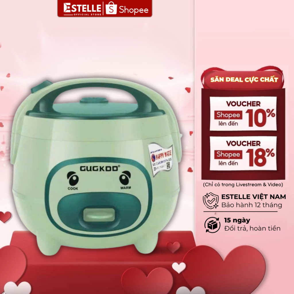 Nồi Cơm Điện Mini Hình Con Lợn Dung Tích 1L-1.8L Công Nghệ Nấu Cơm Ngon Nhật Bản Bảo Hành 12 Tháng