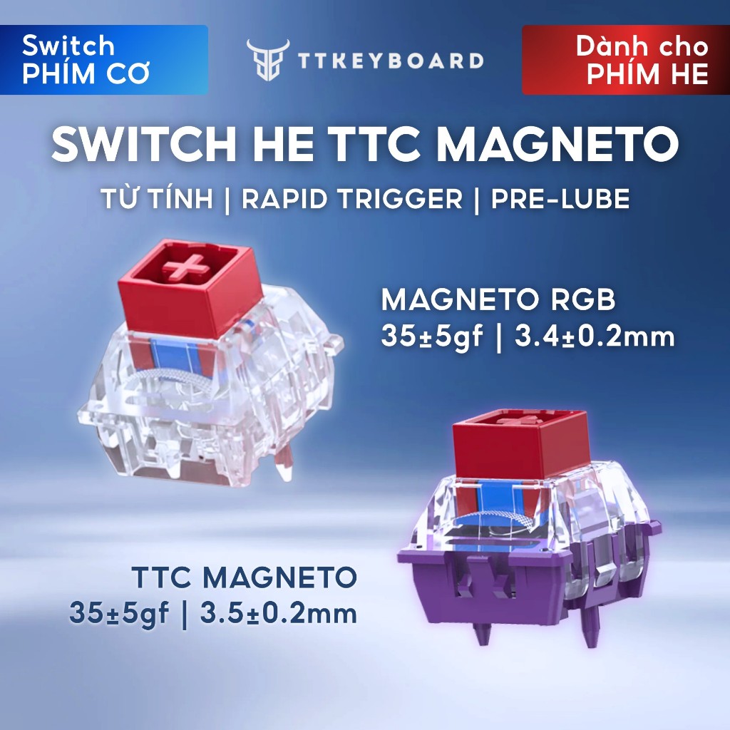 [Hỏa Tốc] Switch Từ Tính HE TTC Magneto Series | Linear | Công Tắc Bàn Phím HE Hiệu Năng Cao | TTKey