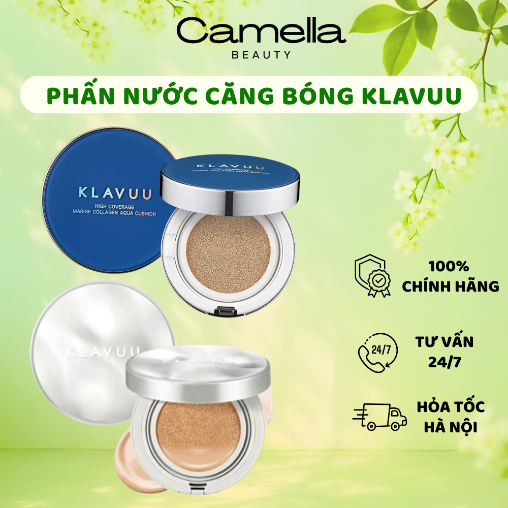 Phấn Nước KLAVUU Cushion KLAVUU che khuyết điểm  SPF 50 PA+++ - Camella Beauty