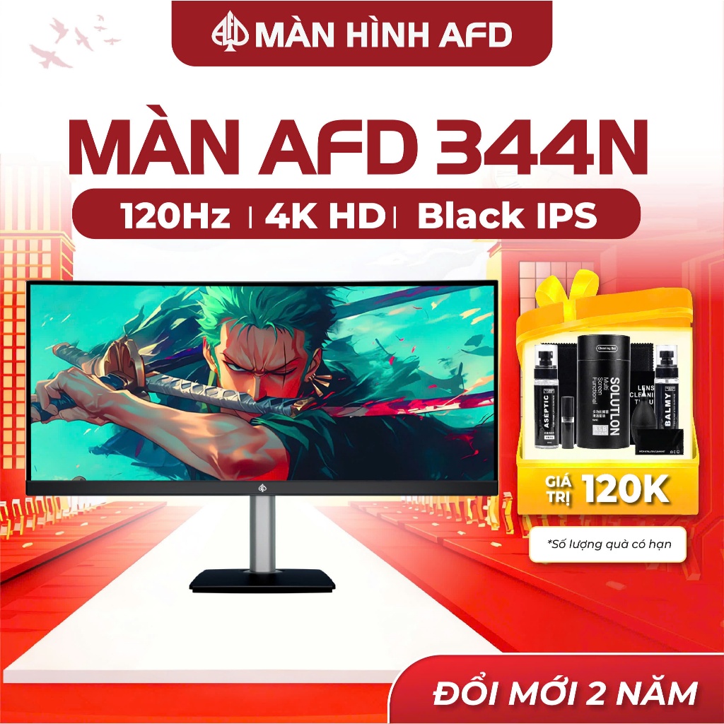 Màn hình AFD 344N 34inch cong 4K(WQHD) Black IPS 3800R 120hz - Chuyên đồ họa