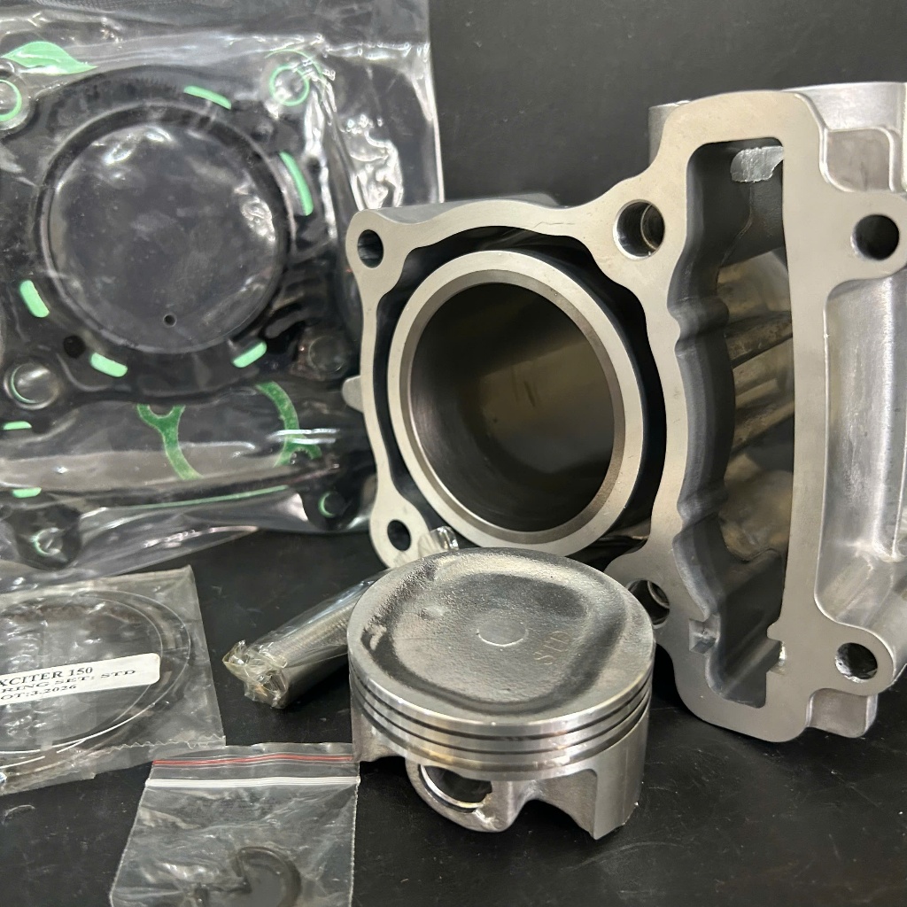 Bộ Lòng Xi Lanh Piston 57 EXCITER135 EXCITER150 Y15 LC135 MX King ( Full Lòng Piston bạc ắc phe , gi