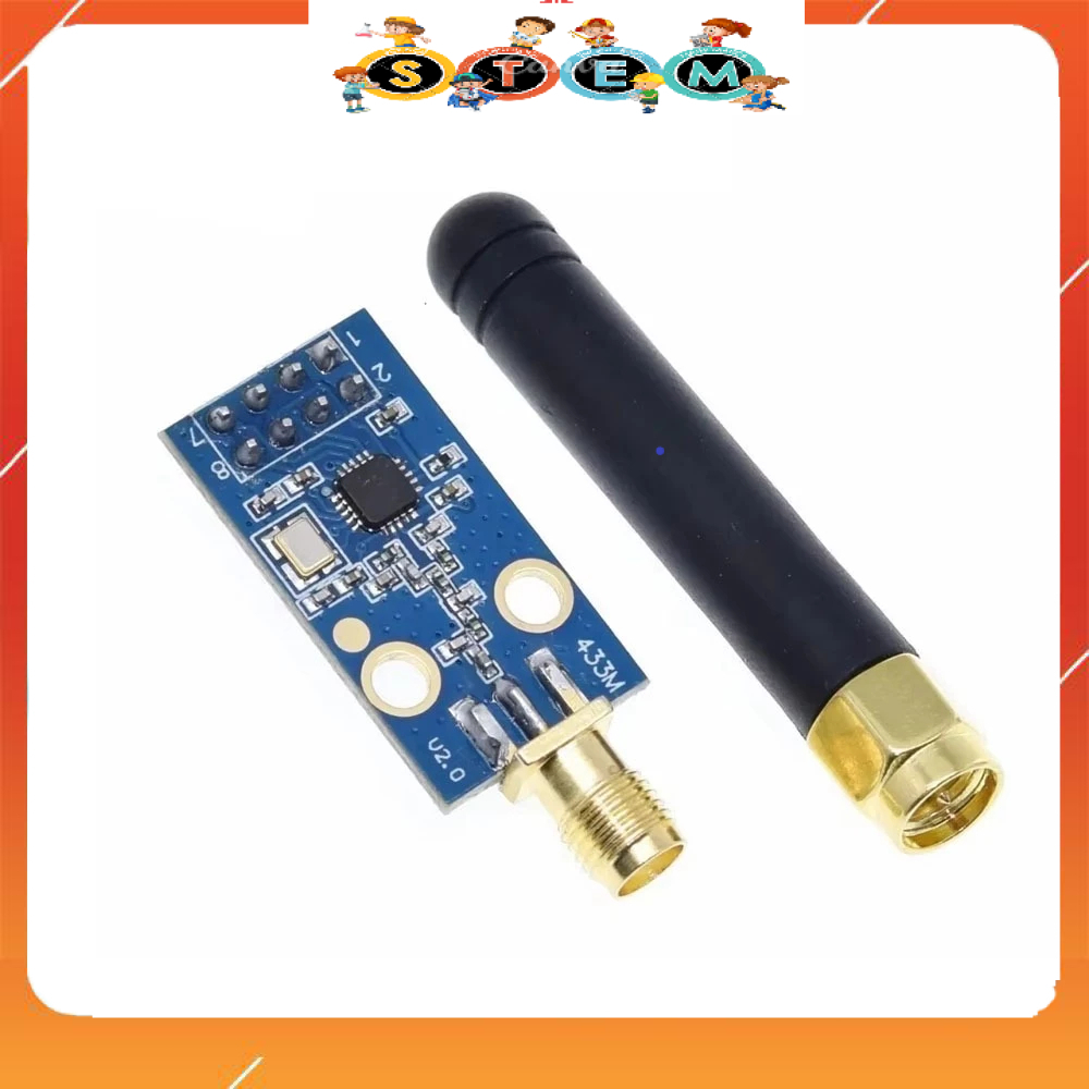 [Stem A-Z][G130] Module Không Dây CC1101 433M Có Anten 2.54MM