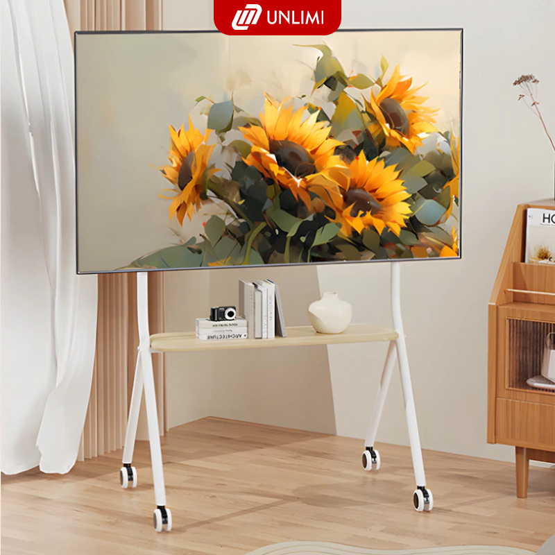 Giá treo tivi di động, kệ treo tivi có bánh xe di động tiện lợi thương hiệu UNLIMI - GM189