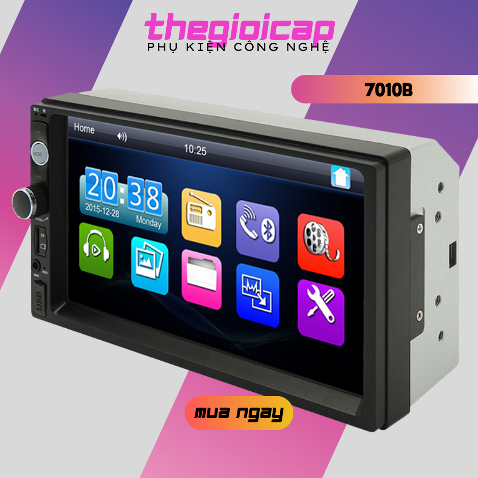 Màn Hình TiVi Cảm Ứng Nghe Nhạc, Xem Phim Trên Ô Tô 7010B