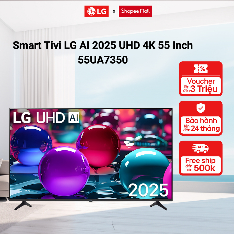 Smart Tivi LG AI 2025 UHD 4K 50 Inch 50UA7350