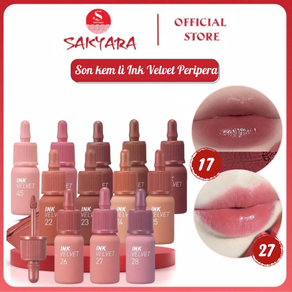 Son Kem Lì INK VELVET PERIPERA , Son Kem Peripera Ink Velvet 26 Well Made Nude 4g - Màu Cam Hồng Trà