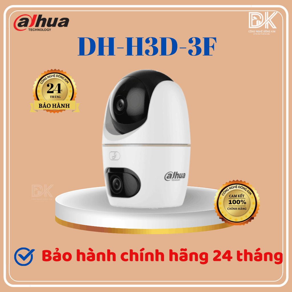 Camera IP PT Wifi Dual-Lens 3MP+3MP DAHUA DH-H3D-3F