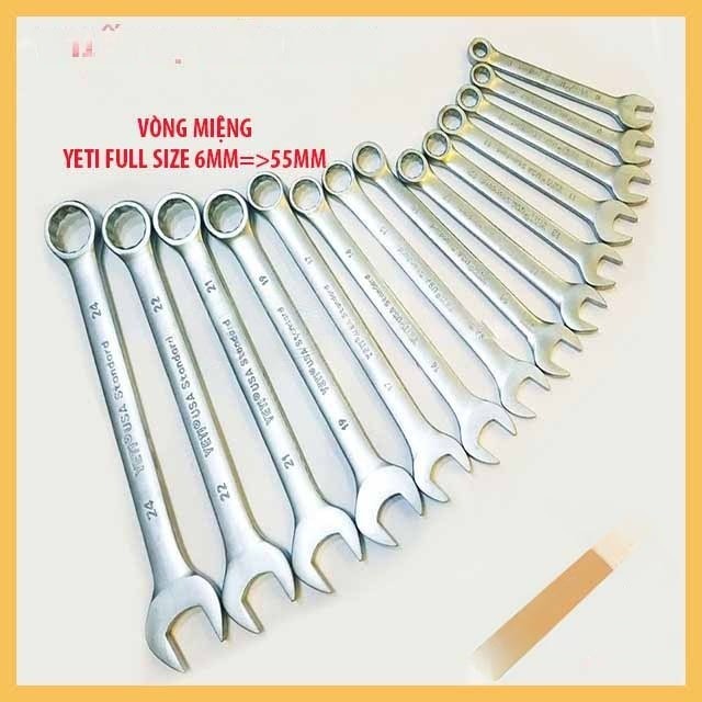 [Top Value] Cờ Lê Khóa Vòng Mệng YETI 8mm, 10mm, 11mm, 12mm, 13mm, 14mm, 15mm, 16mm, 17mm, 18mm, 19m