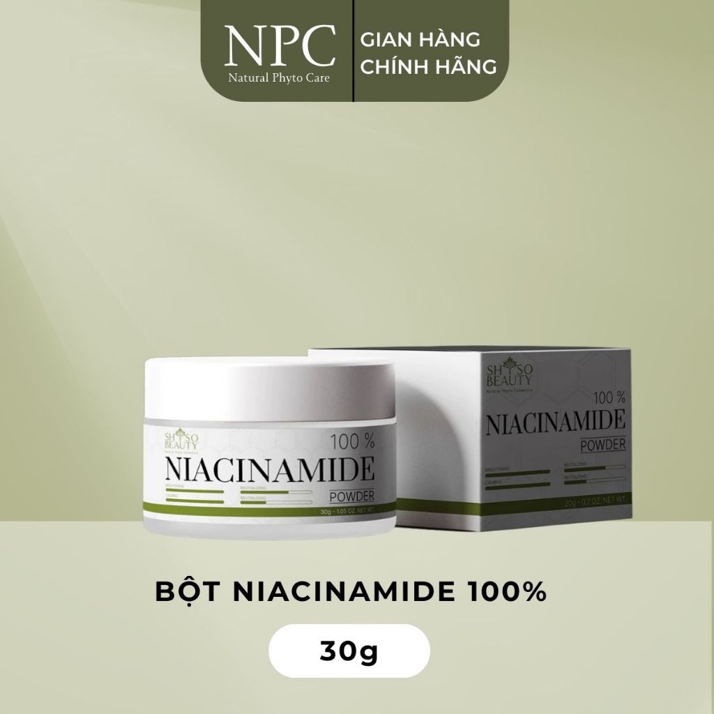 Bột dưỡng da Niacinamide sáng da mờ thâm SHSO BEAUTY 100% Niacinamide Power 30g - NPC PHAR