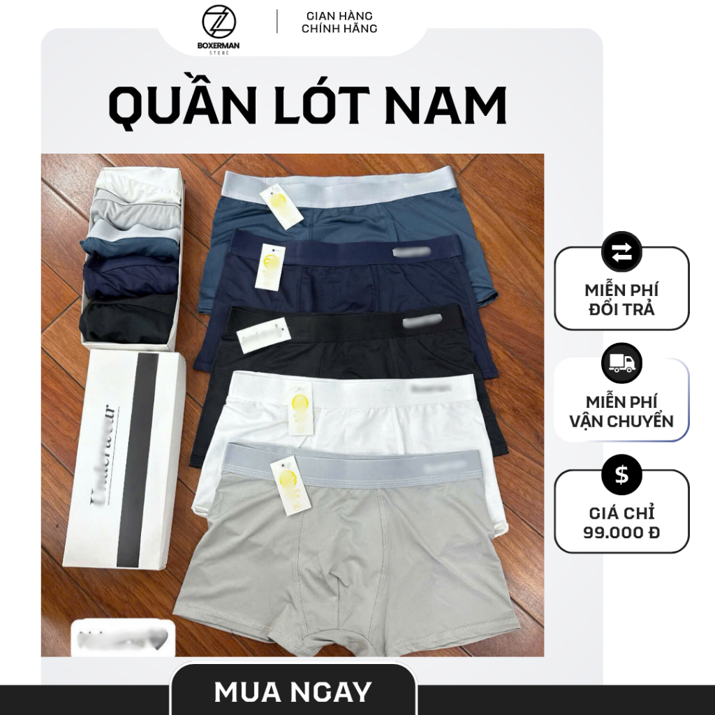 Quần Lót Nam BoxerMan Store | Boxer Nam Co Giãn, Thoáng Mát, Mặc Êm