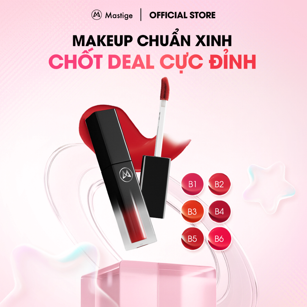 Son Kem lì mịn Mastige Blur Tint – Dưỡng ẩm, lâu trôi, nhẹ môi 8h, không khô, không bột, không lem