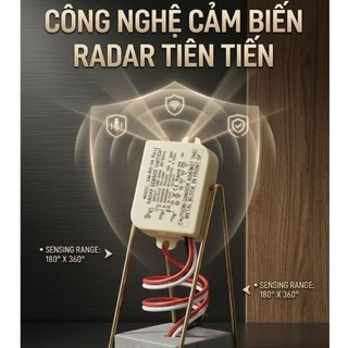 Công tắc cảm biến radar vi sóng + ánh sáng allmay am-rs-04