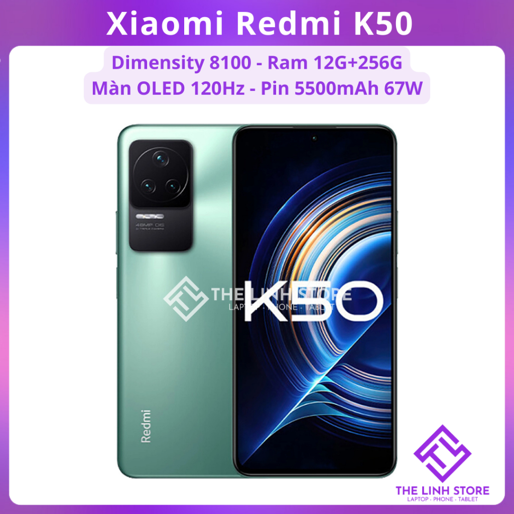 Điện thoại Xiaomi Redmi K50 - Dimensity 8100
