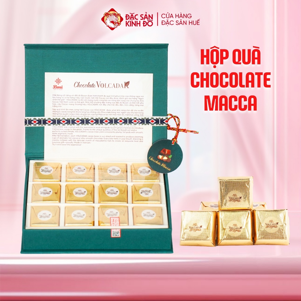 Chocolate Macca BMI (Socola Hạt Macca Giòn Bùi, Thơm Béo Bơ Ca Cao) - Đặc Sản Kinh Đô