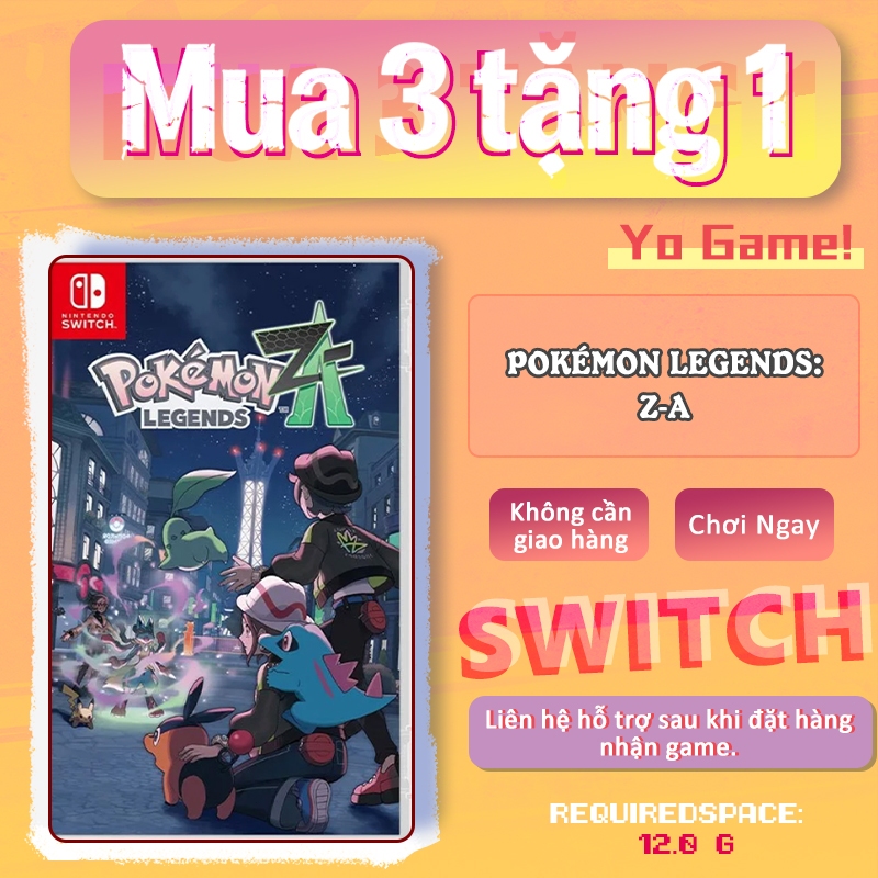Pokémon Legends: Z-A Nintendo Switch – Mua 3 Tặng 1