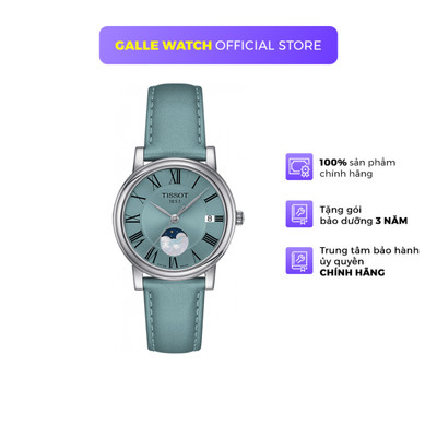 Đồng hồ nữ Tissot T-Classic Carson Premium T122.223.16.353.00 mặt kính sapphire, dây da cao cấp