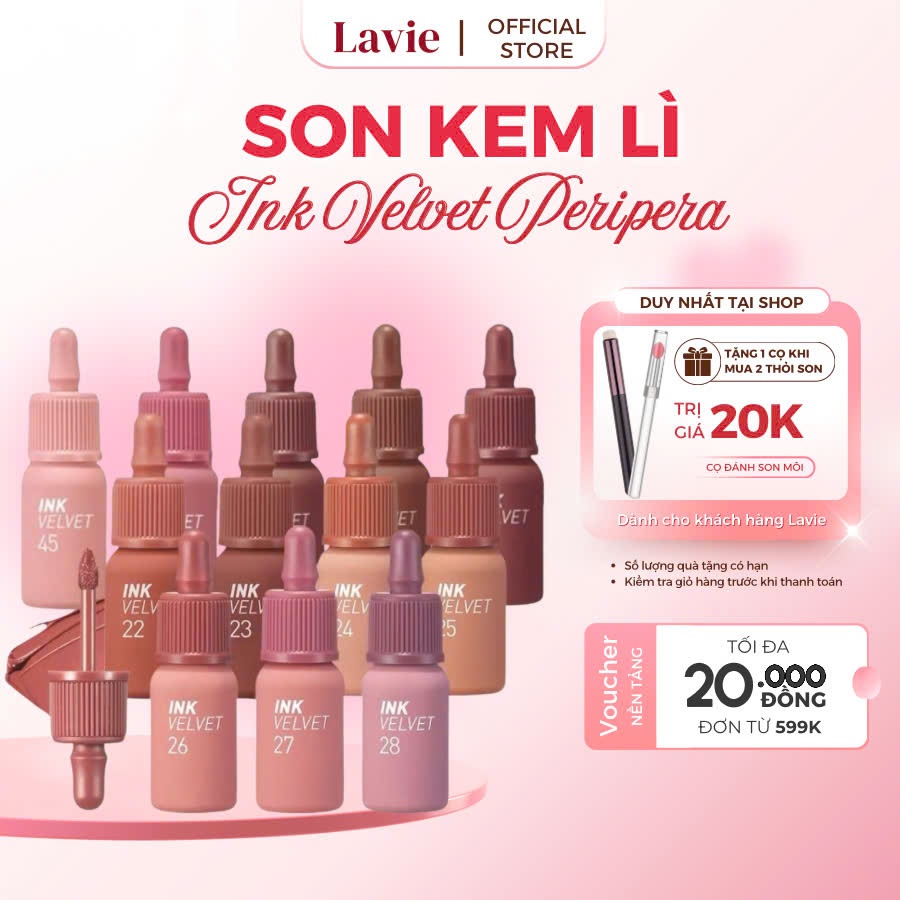 Son Kem Peripera Ink Velvet 26 Well Made Nude 4g - Màu Cam Hồng Trà Sữa