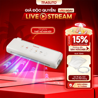 Máy Hút Chân Không Thực Phẩm Masuto MSSMaster  Không Kén Túi, Công Suất Lớn 240W, Lực Hút Mạnh, Đường Hàn Kép