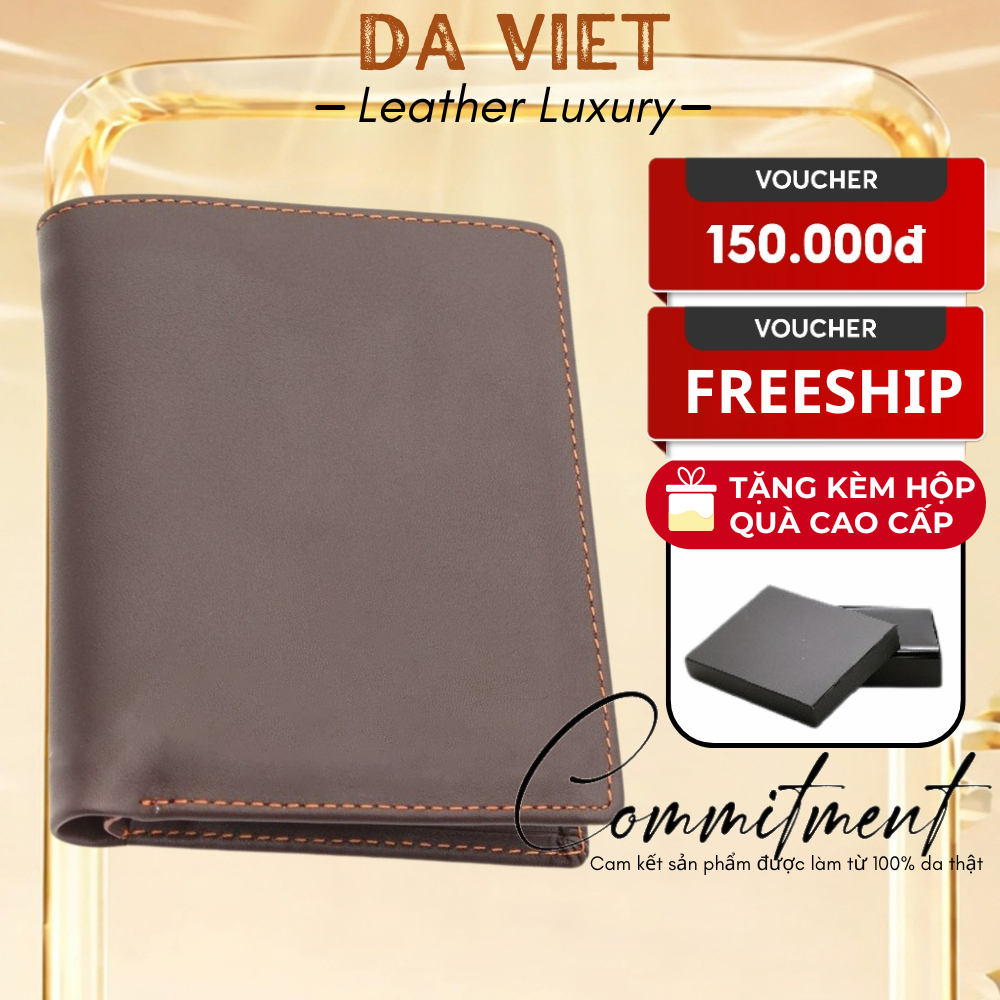 Ví Nam Da Thật Đẹp Kiểu Đứng Sang Trọng Đứng Đắng Chính Hãng - DUNGBO