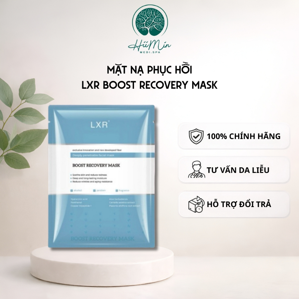 [HÀNG CÔNG TY] Mặt nạ dưỡng ẩm, làm dịu, chống nhăn cho da LXR Boost Recovery Mask
