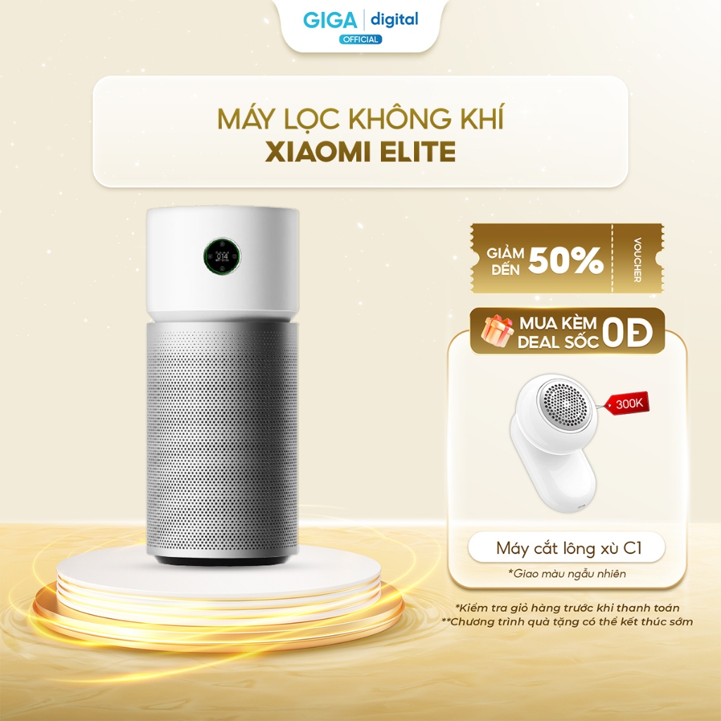 [Lõi lọc giảm 50%] Máy lọc không khí thông minh Xiaomi Smart Air Purifier Elite EU - BHR6359EU - Bảo Hành 12 Tháng