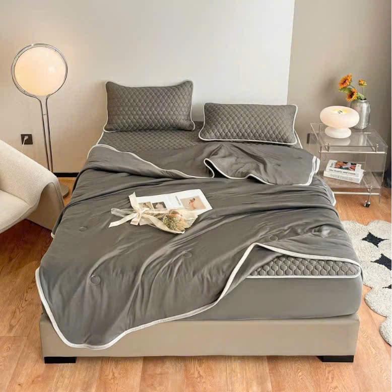 Chăn Hè Băng Lạnh Đơn Sắc Mềm Mại Với Tính Năng Làm Mát Tự Nhiên Kích Thước 2m3x2m