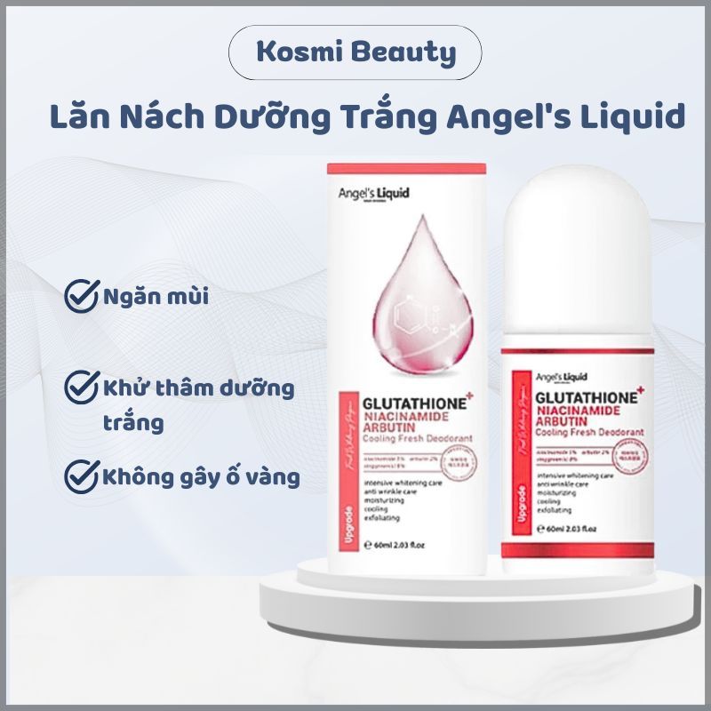Lăn khử mùi Angel’s Liquid Glutathione lăn nách dưỡng trắng da khử mùi hôi Angel’s Liquid Glutathion