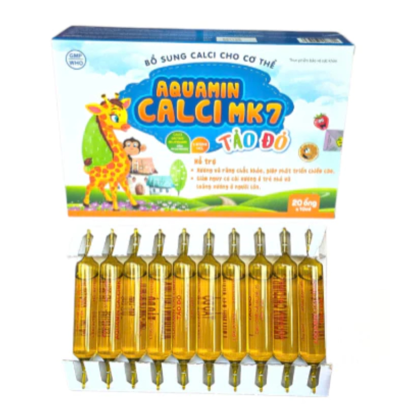 Aquamin calci Mk7 nano tảo đỏ phát triển chiều cao, kích thích ăn ngon, xương chắc khoẻ chống còi xư