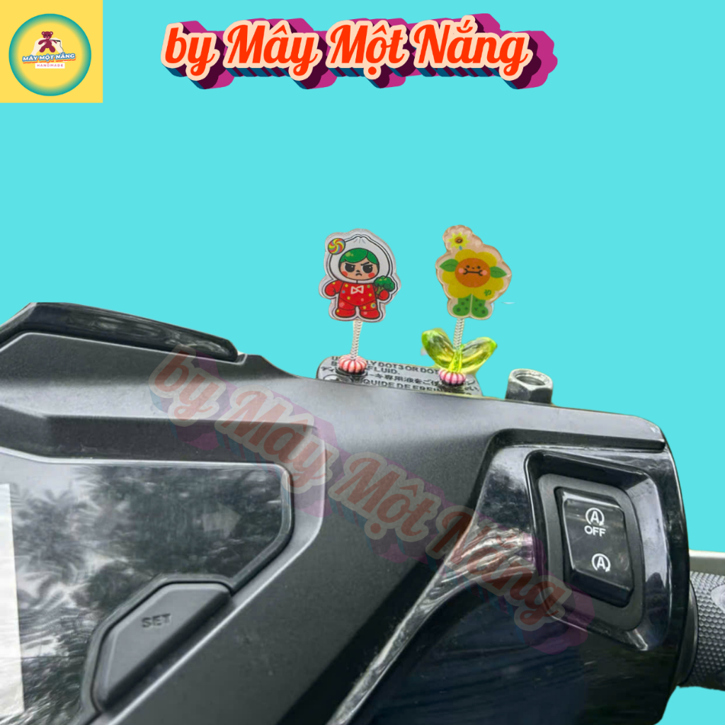 [Tặng ảnh BounPrem] Lò xo gắn xe linh vật Paody dễ thương | Trang trí xe