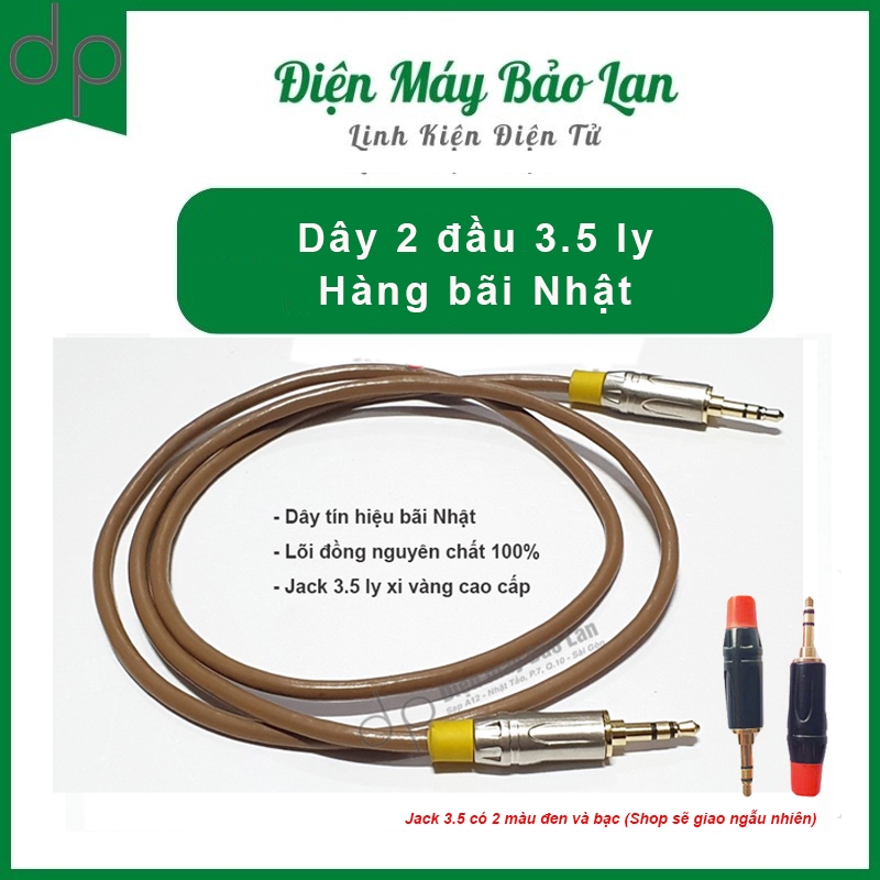 Dây 2 Đầu 3.5 ly - Cáp Hai Đầu 3.5 ly (Hàng Bãi Japan)