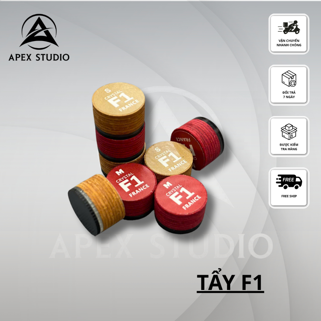Đầu Tẩy F1 - Hàng Chính Hãng - Apex Billiards Shop