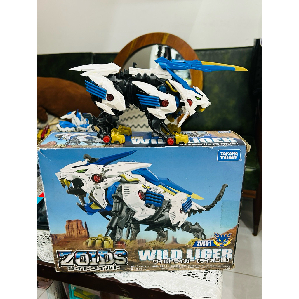 Mô hình lắp ráp Thú Vương Đại Chiến Zoids Zw01 Wild Liger Chính hãng