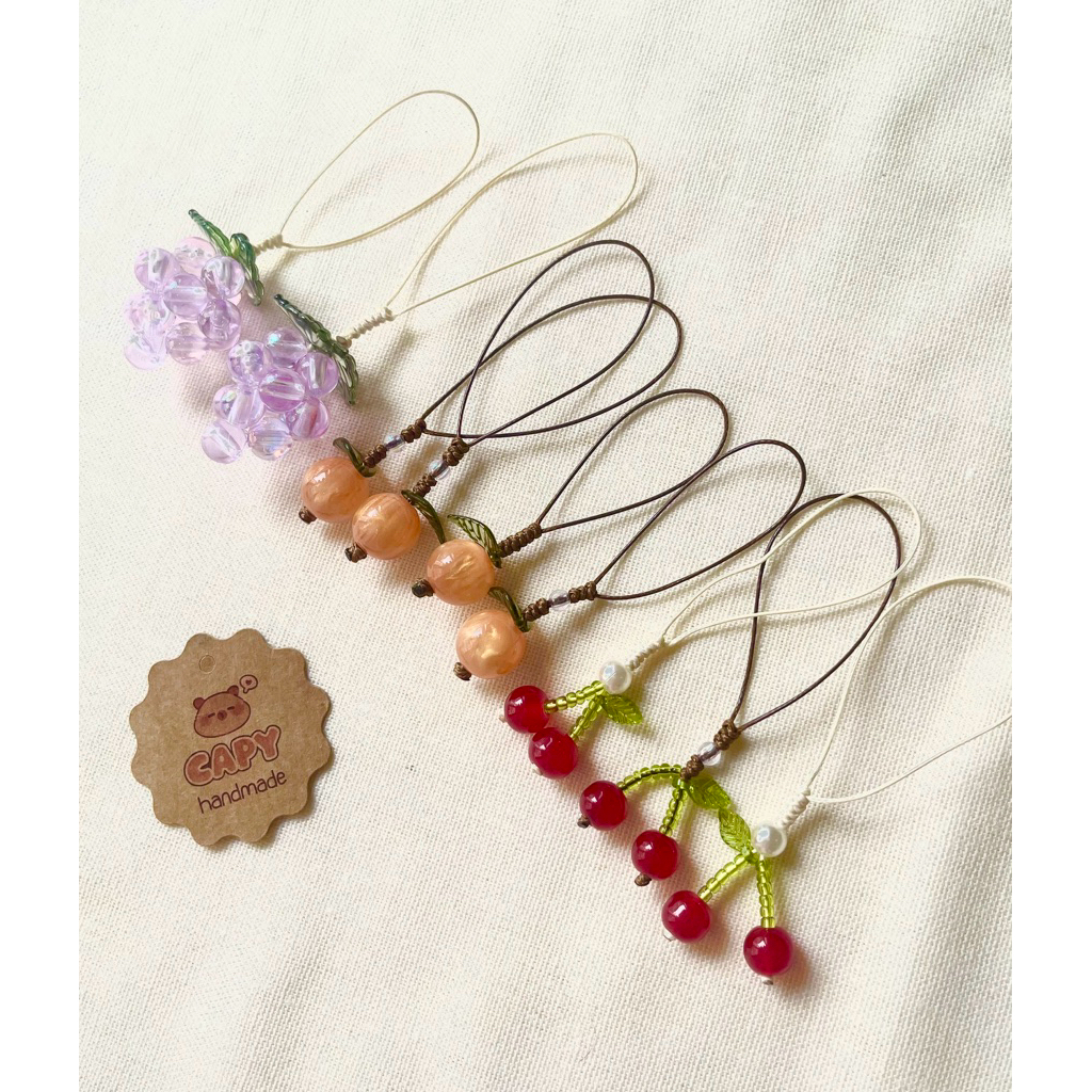 Phone charm dây đeo điện thoại trái cây mini - CAPY Handmade by Tit