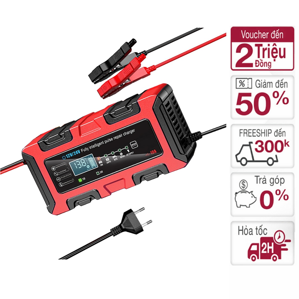 Bộ Sạc Bình Acquy 12v và Bình Acquy Dung Lượng 2.6ah 5ah 7ah 9ah 14ah 9ah 20ah ZR451