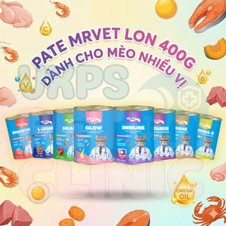 Pate MR.VET PETOUR 400g – L-Lysine / Omega-3 / Vitamin – Pate Cho Mèo Khỏe, Lông Mượt, Ăn Ngon