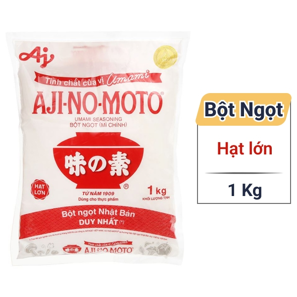 Thùng 12 gói bột ngọt Ajinomoto hạt nhỏ 5kg - bán lẻ
