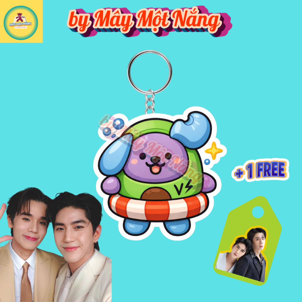 [Tặng ảnh móc khóa JimmySea] Móc khóa phong cách linh vật Avocean GMMTV chất liệu Acrylic dễ thương