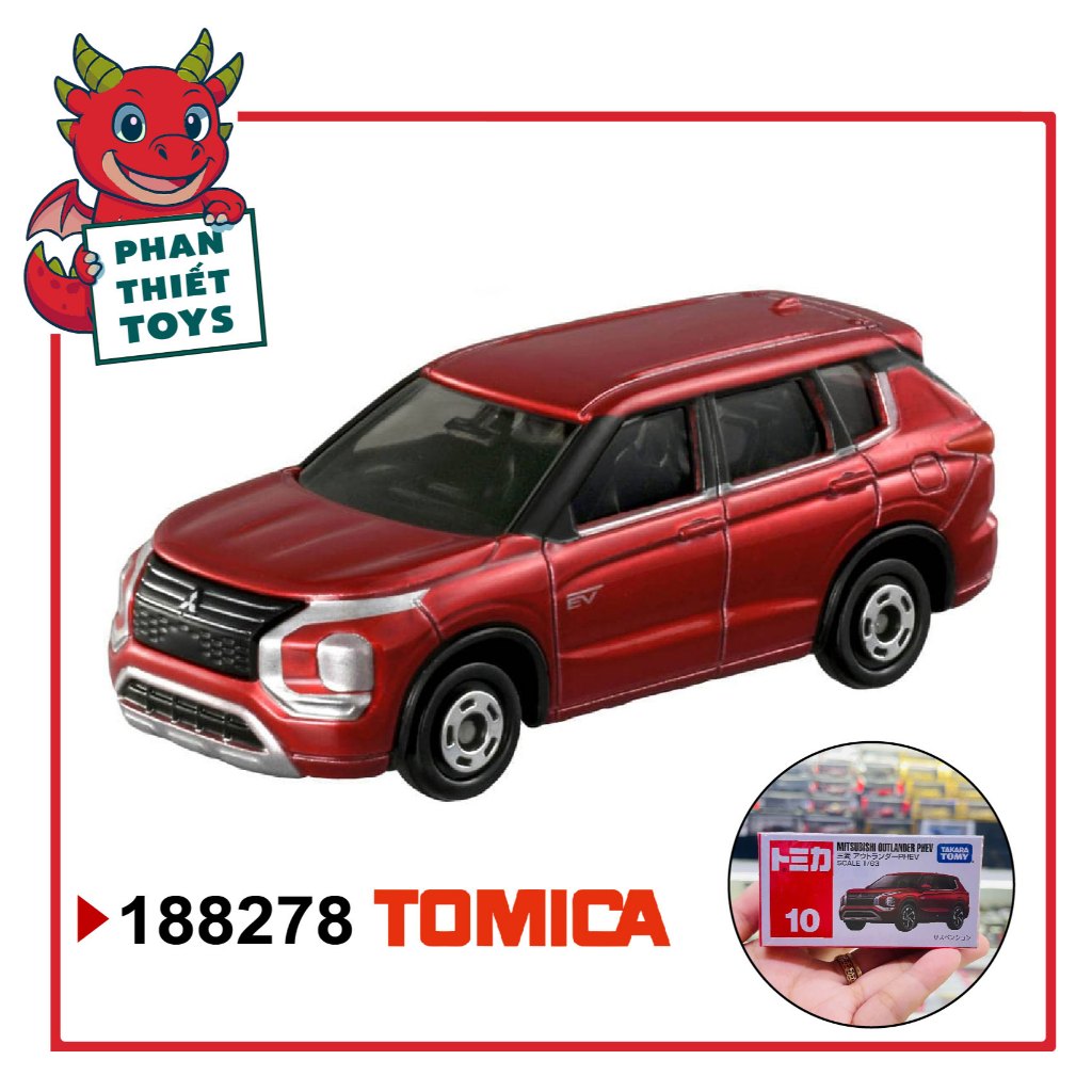 Mô hình xe Mitsubishi Outlander Phev No.10-8 tỉ lệ 1:64 Tomica 188278
