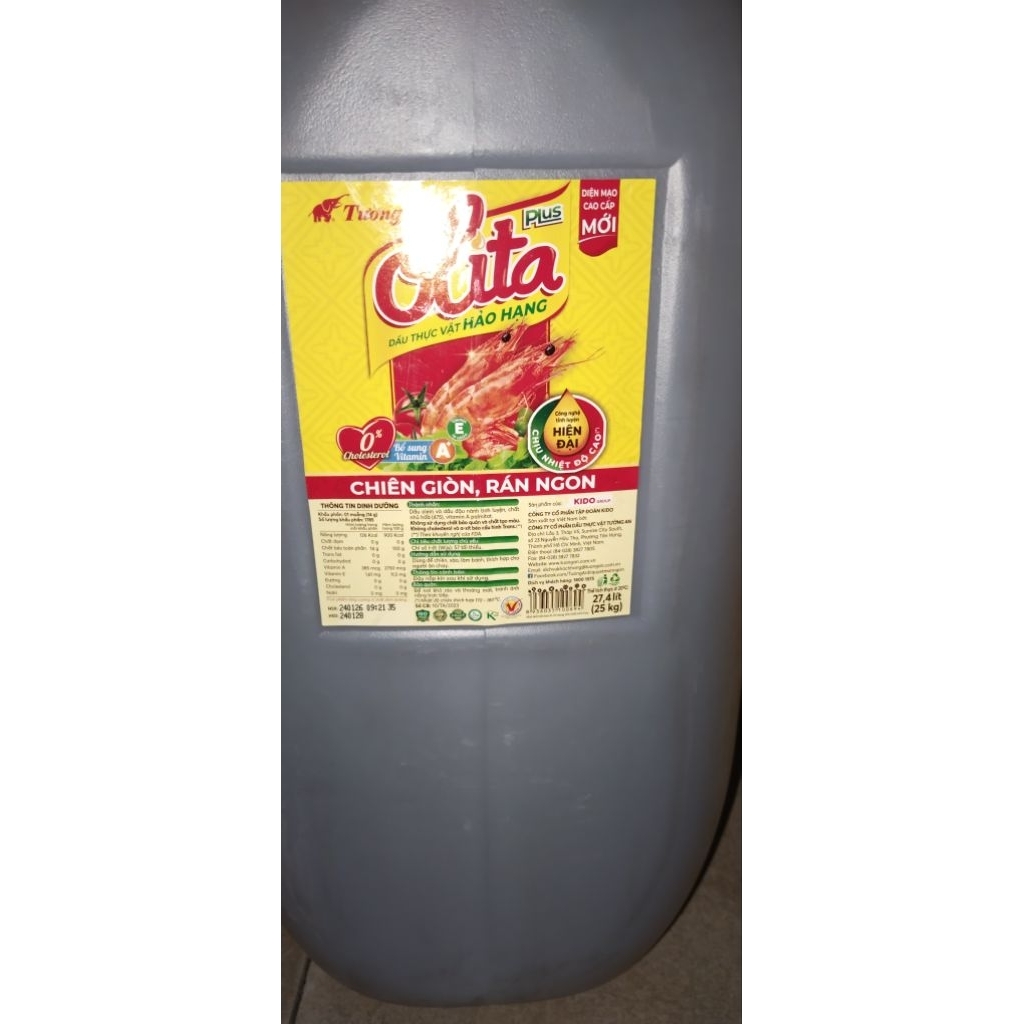 dầu ăn Tường An 25 kg 30 lít ( dầu tăng giá mỗi ngày)