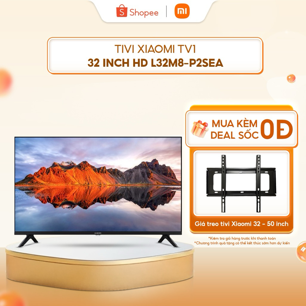 (Tặng Kèm Giá Treo) Tivi Xiaomi A 32 inch L32M8-P2SEA - HDR10 - Dolby Vision - Hỗ trợ Bluetooth 5.0