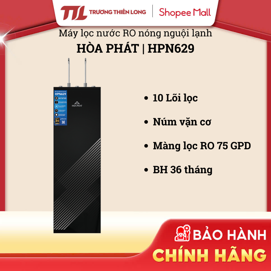 Máy Lọc Nước RO Nóng Nguội Lạnh Hòa Phát HPN629 TOÀN QUỐC]