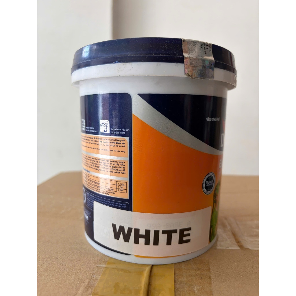 [Lon 1L] Sơn nội thất dễ lau chùi Dulux - Dulux Easy Clean màu TRẮNG