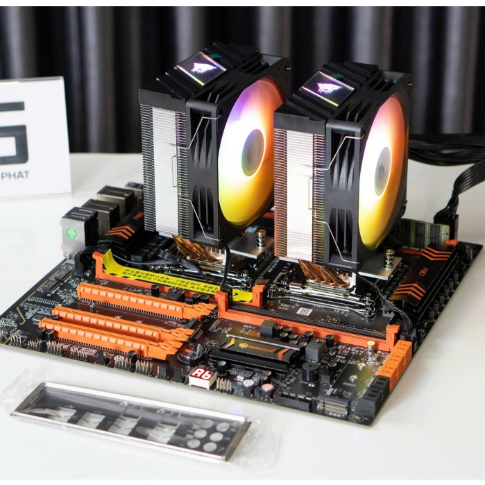 Combo XEON DUAL X99 F8D Huananzhi + E5 2680 2686 2696 2683 V3 V4 + 32G + 2 tản tháp