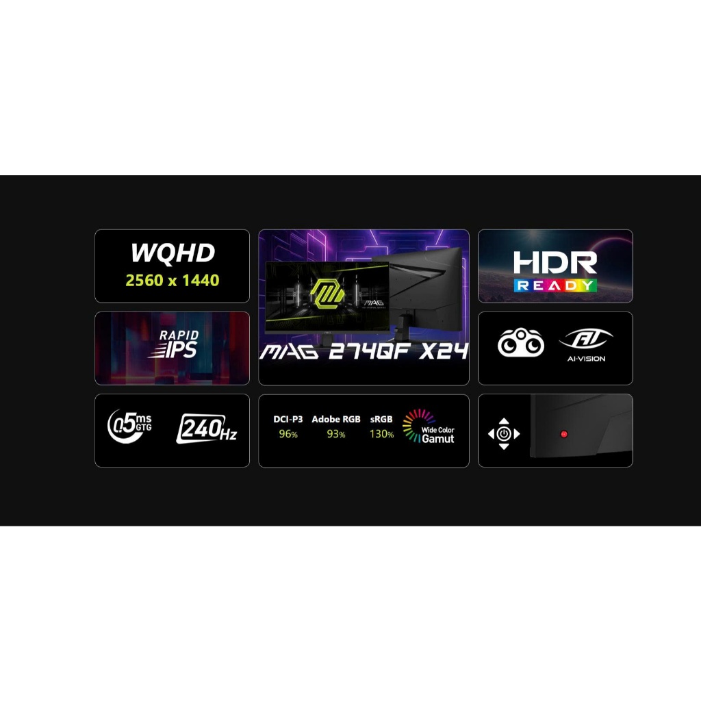 Màn hình MSI MAG 274QF X24 27 inch Rapid IPS 2K 240Hz 0.5ms GTG chuyên game BH 36 tháng | BigBuy360 - bigbuy360.vn