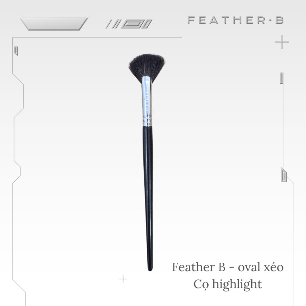 Cọ Highlight Feather B dạng quạt nhỏ