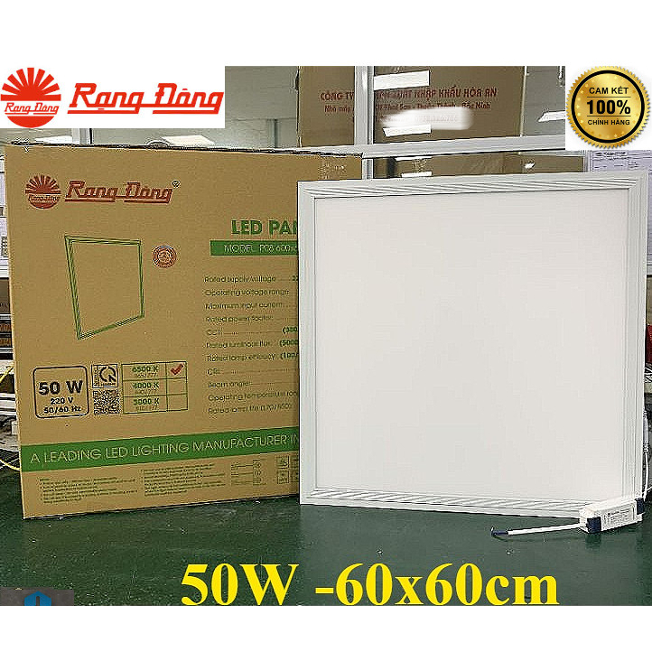 <GIAO TỈNH> Đèn Led panel P06 Rạng Đông 600x600 công suất 50W chính hãng