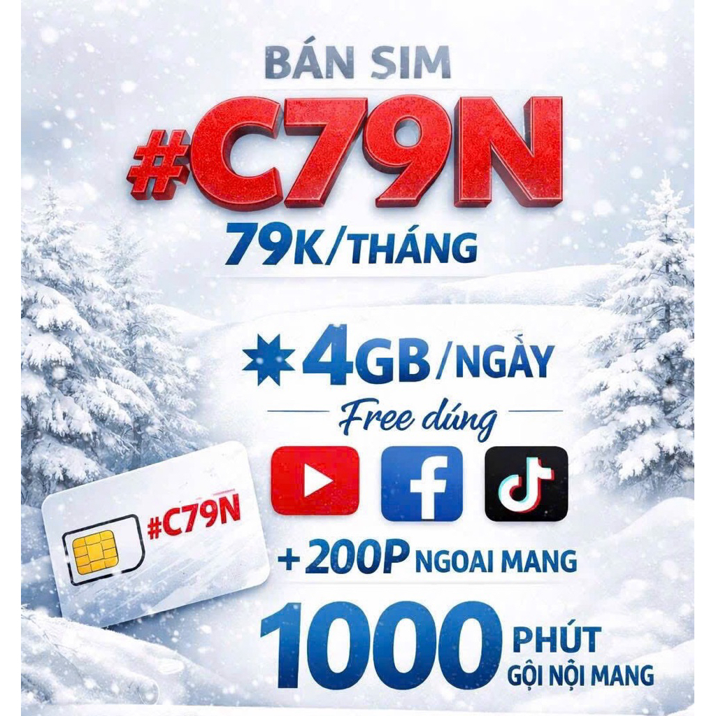 SIM 5G MOBIFONE C90N PLUS CÓ 4GB/NGÀY VÀ DÙNG MXH KO GIỚI HẠN