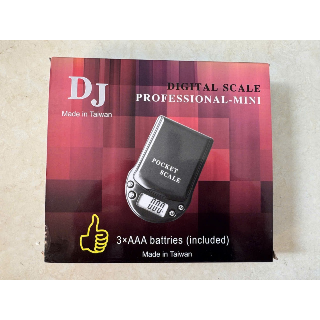 Cân tiểu ly điện tử 200g - 0.01g DJ – DJ Pocket Scale Đài Loan - chính xác, hàng chính hãng BH nhà S